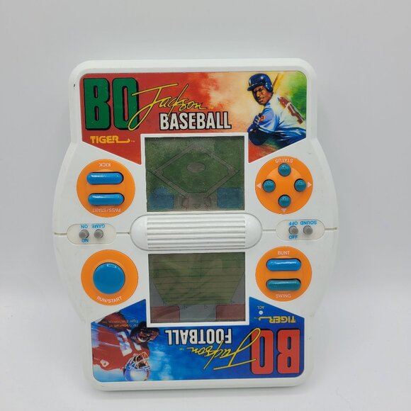1990 Tiger Electronics Bo Jackson Football Baseball Handheld Game Tested - Picture 1 of 3